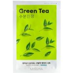 Missha Airy Fit Sheet Mask Green Tea plátýnková maska s výtažkem ze zeleného čaje 19 g – Zboží Dáma