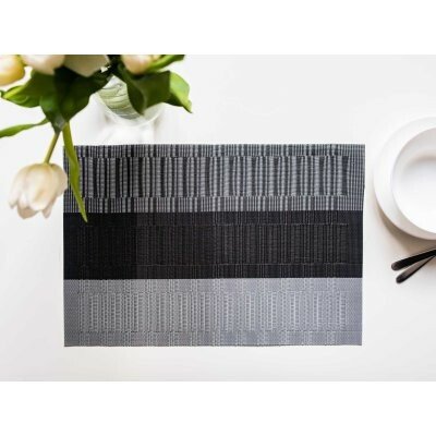 JAHU collections Prostírání Deluxe Majda pruhy šedo-černé 30x45 cm – Hledejceny.cz
