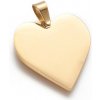 Přívěsky Šperky4U Zlacený ocelový přívěšek srdce DR1323 GD