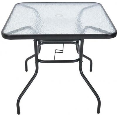 ROJA Zahradní stůl ZWMT 80x80 cm kovový se skleněnou deskou – Hledejceny.cz