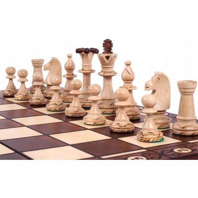 DŘEVĚNÉ ŠACHY ZDOBENÉ „CONSUL“ – ORIGINÁLNÍ! Sunrise Chess & Games – Zboží Mobilmania
