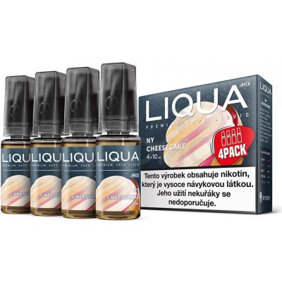 Ritchy Liqua MIX 4Pack NY Cheesecake 10 ml 12 mg – Zboží Mobilmania