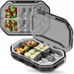 Camerazar pouzdro organizér černá na léky 7 dní průhledný FE10364 – Zboží Mobilmania
