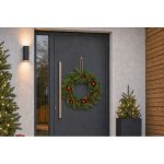 MagicHome Vianoce Věnec MagicHome Vánoce, s koulemi, závěsný, 30x30x6 cm – Hledejceny.cz