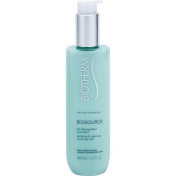 Biotherm Biosource odličovací mléko pro normální až smíšenou pleť Purifying & Make-Up Removing Milk 200 ml