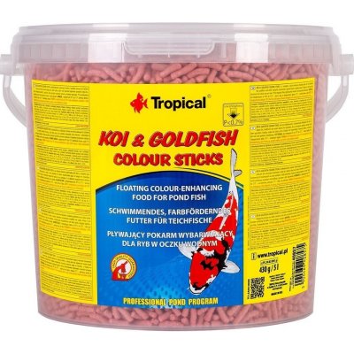 Tropical Pond Koi&goldfish Colour sticks 5 l, 430 g – Sleviste.cz