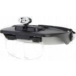 Verk 09015 Náhlavní lupa s LED osvětlením 1,2x 1,8x 2,5x 3,5x – Zboží Mobilmania