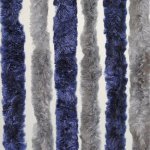 Dekorativní závěs proti hmyzu do dveří karavanu Brunner, 56 × 175 cm barva modrá/stříbrná – Zboží Mobilmania