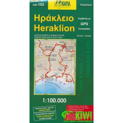 Mapa Heraklion 1:100 t. Crete Kréta – Hledejceny.cz