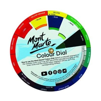 MontMarte Mont Marte papírový barevný kruh pro míchání barev, "Míchací kolečko" – Zboží Dáma