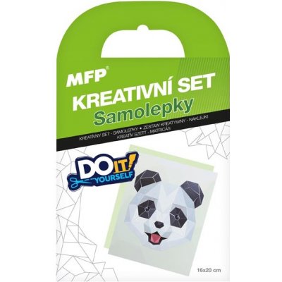 Kreativní set samolepky Panda – Zboží Mobilmania