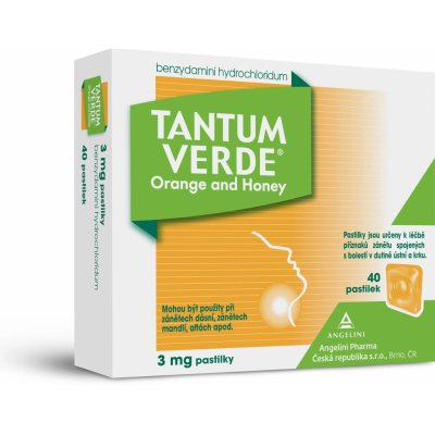 TANTUM VERDE ORANGE AND HONEY ORM 3MG PAS 40 – Zboží Mobilmania