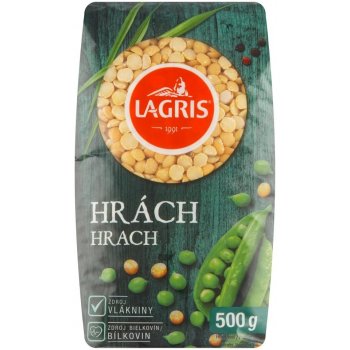 Lagris Hrách žlutý loupaný půlený 500g