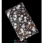 Sáček PP 20x35 cm - VÁNOCE (vánice) - transp. s tiskem vloček – Zboží Dáma