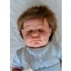 Panenka Marina & Pau Reborn miminko spící chlapeček Tobiáš Baby Dreams Blue 45 cm