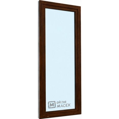 Kömmerling balkonové dveře 70 AD OS levé tmavý dub/bílá 80 x 240 cm jednostranná klika + madýlko + PVC rám – Hledejceny.cz