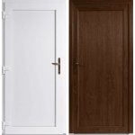 OknaDvereNaMiru.cz Vchodové dveře plné STYL Emily Zlatý dub / Bílá 105 x 215 cm – Hledejceny.cz