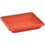 Plastia miska čtyřhranná Lotos 18 x 18 cm terakota – Zboží Dáma