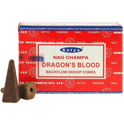 Satya Dragon's Blood backflow indické vonné františky 10 ks – Hledejceny.cz