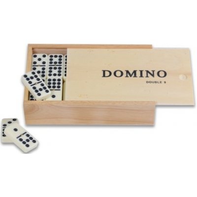 Hot Games Domino 9 dřevěná krabice double – Zboží Mobilmania