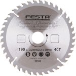 Festa Pilový kotouč s SK plátkem, 190 x 30 mm, 40 zubů, TCT, F22320 – Zbozi.Blesk.cz