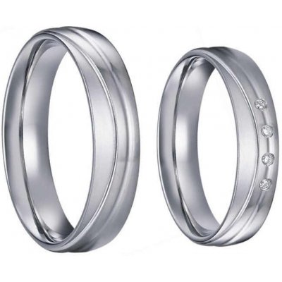 Steel Wedding Snubní prsteny SPPL035 – Zboží Mobilmania