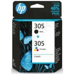 HP 305 2-pack (6ZD17AE, 3barevná/černá) - cartridge vhodné pro HP Deskjet 1255, 100/120 stran; 6ZD17AE – Zbozi.Blesk.cz
