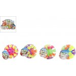 Míček 10 cm s přísavkami mix barev modrá růžová zelená fialová – Sleviste.cz