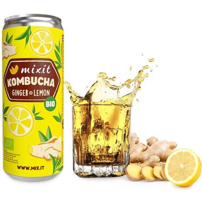 Mixit Kombucha zázvor a citron BIO 330 ml – Sleviste.cz