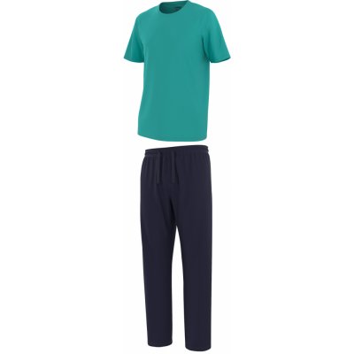 Livergy pánské pyžamo zelená / navy modrá – Zboží Dáma