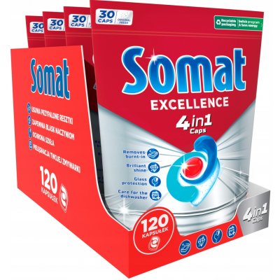 Somat Excellence tablety do myčky 4v1 4 x 30 ks – Zboží Dáma