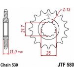 JT Sprockets JTF 580-16 – Sleviste.cz