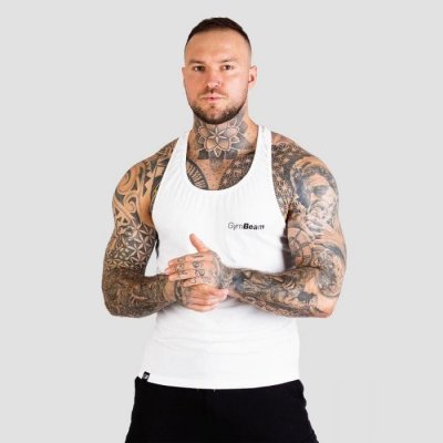 GymBeam Stringer Tank Top White – Zboží Dáma