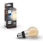 Philips Hue Bluetooth LED White Ambiance filamentová žárovka 8719514301429 E27 A60 7W 550lm 2200-4500K černá, stmívatelná Studená bílá – Zboží Živě