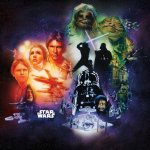 Komar DX5-044 Fototapeta Disney Star Wars classic Poster Collage rozměr š. 200 x v. 280 cm – Zboží Mobilmania