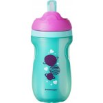 Tommee Tippee netekoucí termohrnek s brčkem Explora tyrkysovo růžová 260 ml – Zboží Dáma