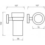 NIMCO Unix držák pohárku, nádobka keramika UNM13058KN-10 – Hledejceny.cz