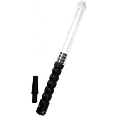 Hookah Náustek a koncovka Flame Glass pro silikonové hadice černé – Zboží Dáma