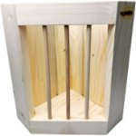 Pro Mazlíky Dřevěný rohový seník 20 x 20 x 28 cm – Zboží Dáma