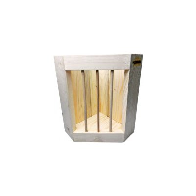 Pro Mazlíky Dřevěný rohový seník 20 x 20 x 28 cm – Zboží Dáma