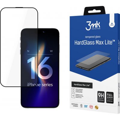 3mk HardGlass Max Lite ochranné sklo iPhone 16 Pro Max černá 164645 – Zboží Živě