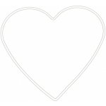 Srdce kovové bílé na macramé 20cm – Zboží Mobilmania