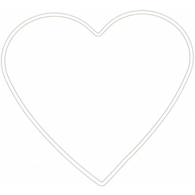 Srdce kovové bílé na macramé 20cm – Zboží Mobilmania