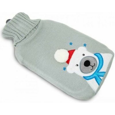 TRAGAR Termofor v pleteném obalu, ohřívací lahev 2 l medvídek – Zboží Dáma