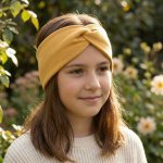 My Mimi Dívčí čelenka s křížením Hořčicová – Zbozi.Blesk.cz