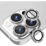 SES Luxusní ochranné sklo na čočku fotoaparátu a kamery pro Apple iPhone 13 mini 13753 stříbrné – Zboží Mobilmania