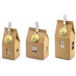 PartyDeco ADVENTNÍ kalendář domečky papírové – Zboží Dáma