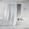 Záclona Douceur d'intérieur Obývací pokoj Curl s plátěným efektem 140 x 240 cm, HALTONA, bílá
