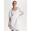 Dámské šaty Tommy Hilfiger dámské vzorované šaty bílé