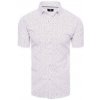 Pánská Košile Dstreet pánská košile s krátkým rukáve bílá KX1016